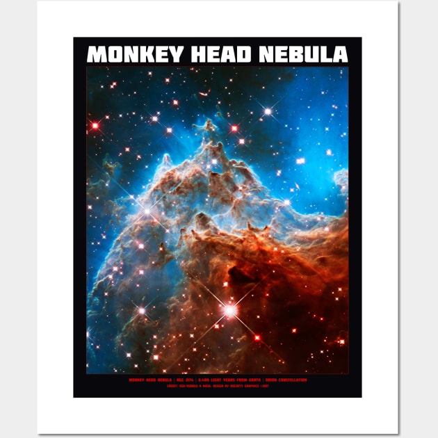 Monkey Head Nebula Wall Art by headrubble